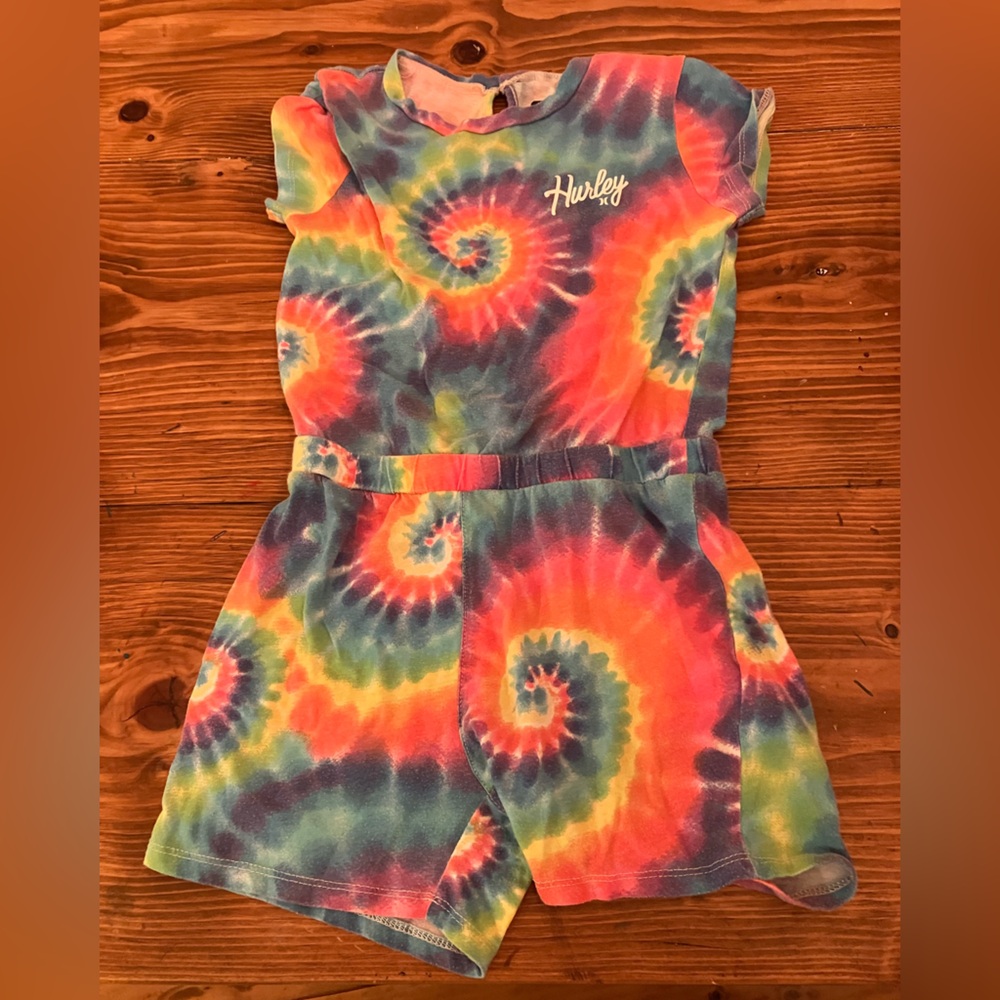 Girls Tie Dye Jumpsuit